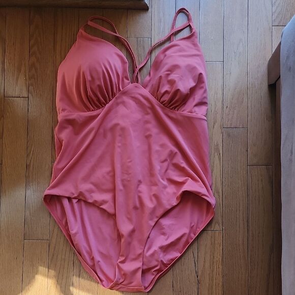 Swimsuits For All Bold Coral Swimwear- Women's SIZE 20 - Picture 1 of 7
